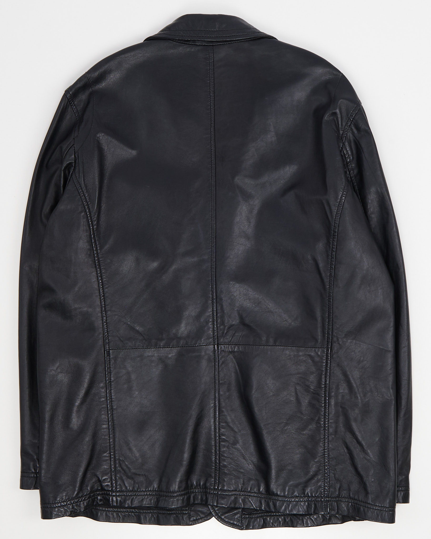 Мужской кожаный пиджак — фото 3