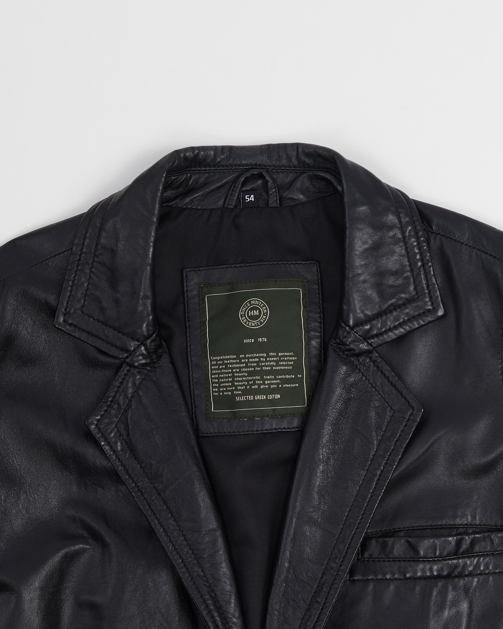 Мужской кожаный пиджак — фото 4