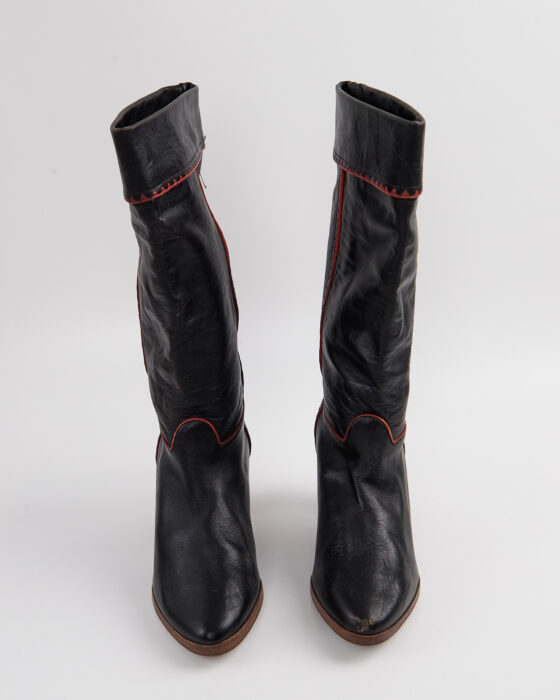 Женские сапоги из натуральной кожи — фото 3