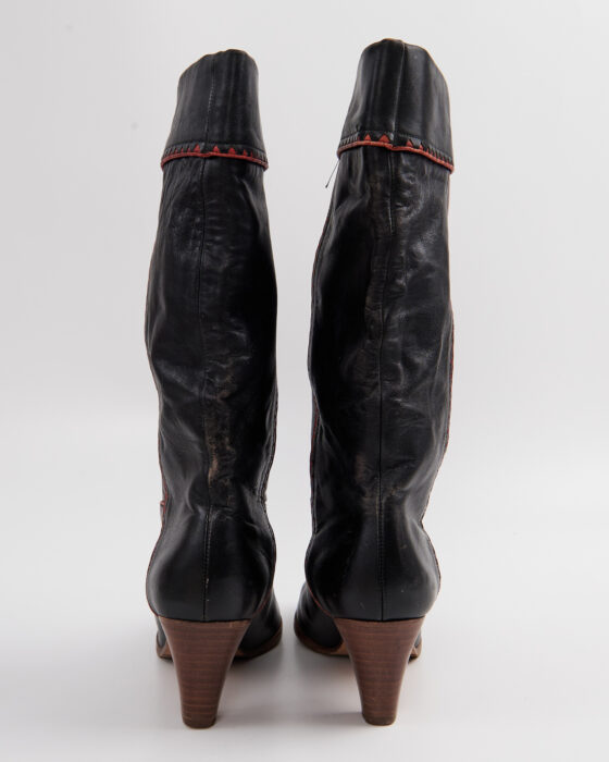 Женские сапоги из натуральной кожи — фото 4