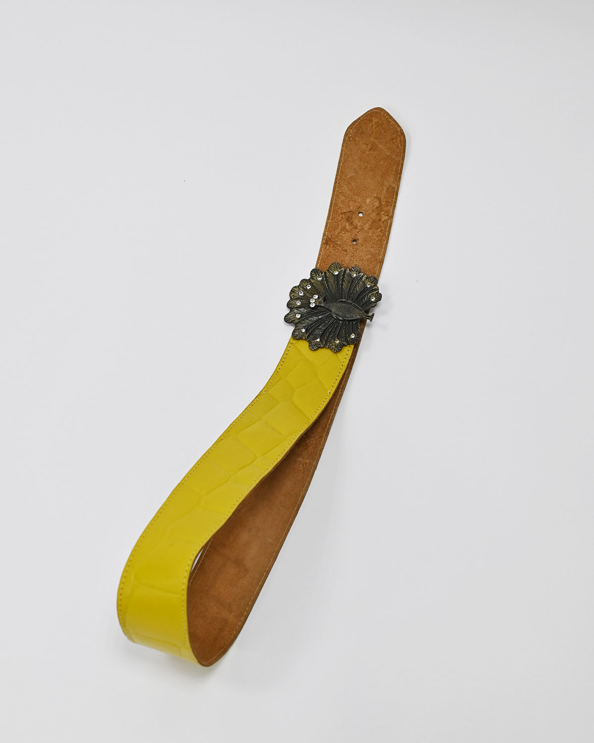 Ремень с пряжкой в виде павлина — фото 4