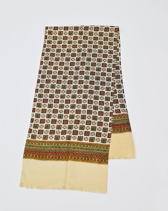 Винтажный шарф с геометрическим узором — фото 5