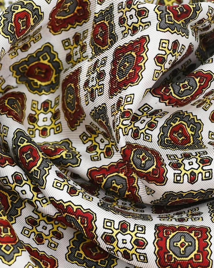 Винтажный шарф с геометрическим узором — фото 3