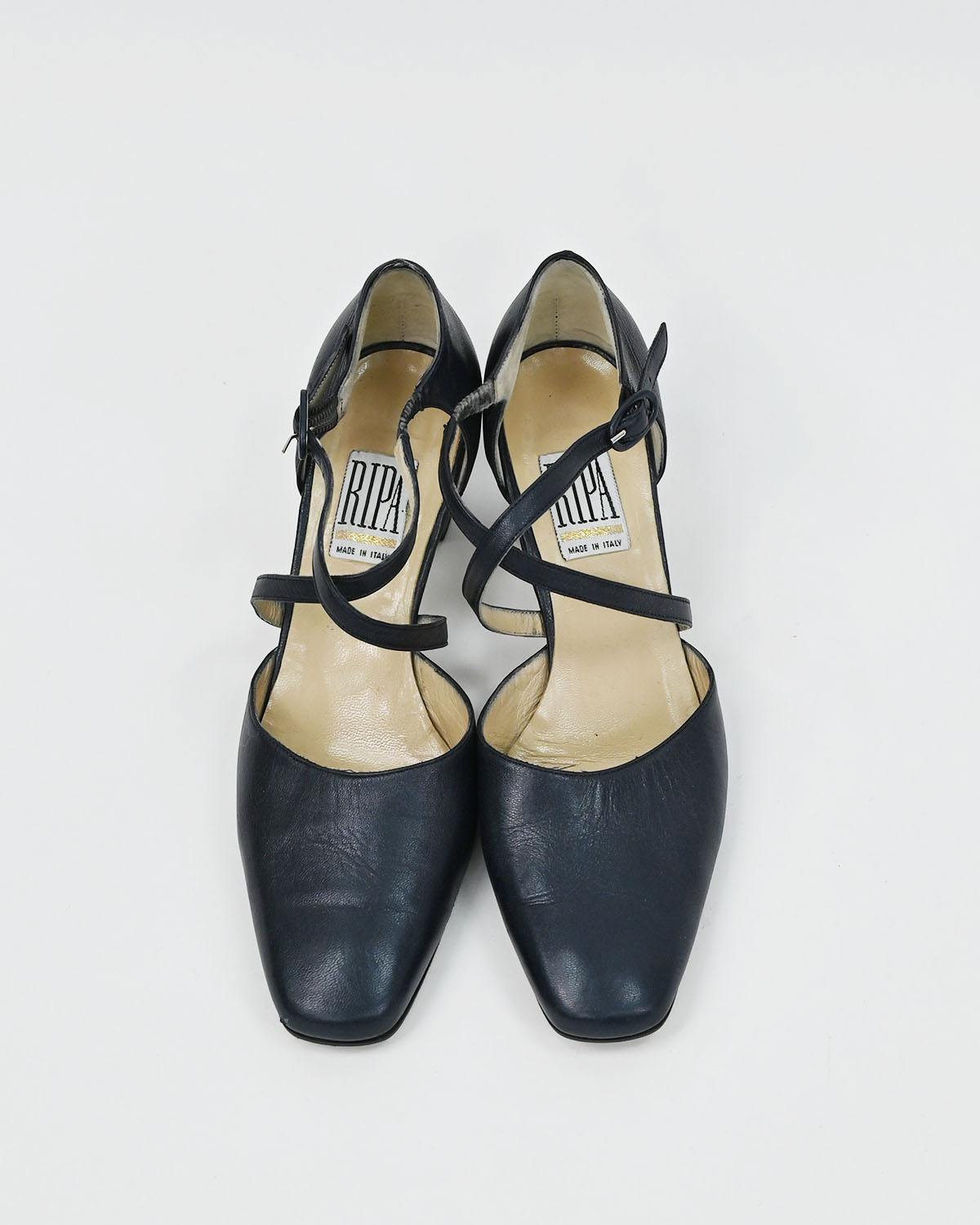 Женские кожаные туфли RIPA на устойчивом каблуке RIPA — фото 2