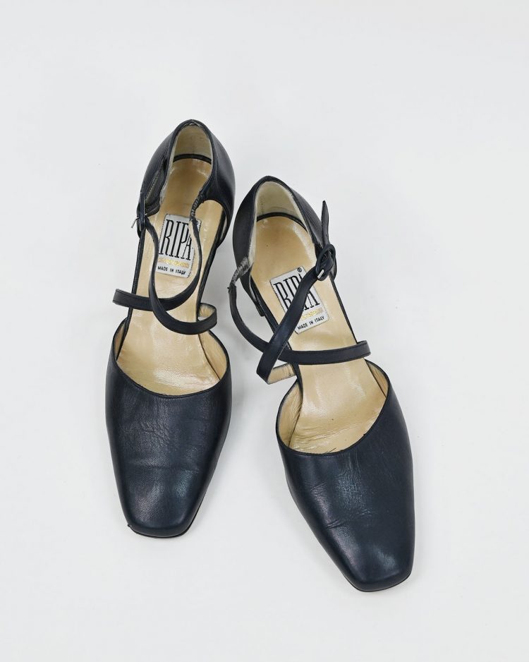 Женские кожаные туфли RIPA на устойчивом каблуке