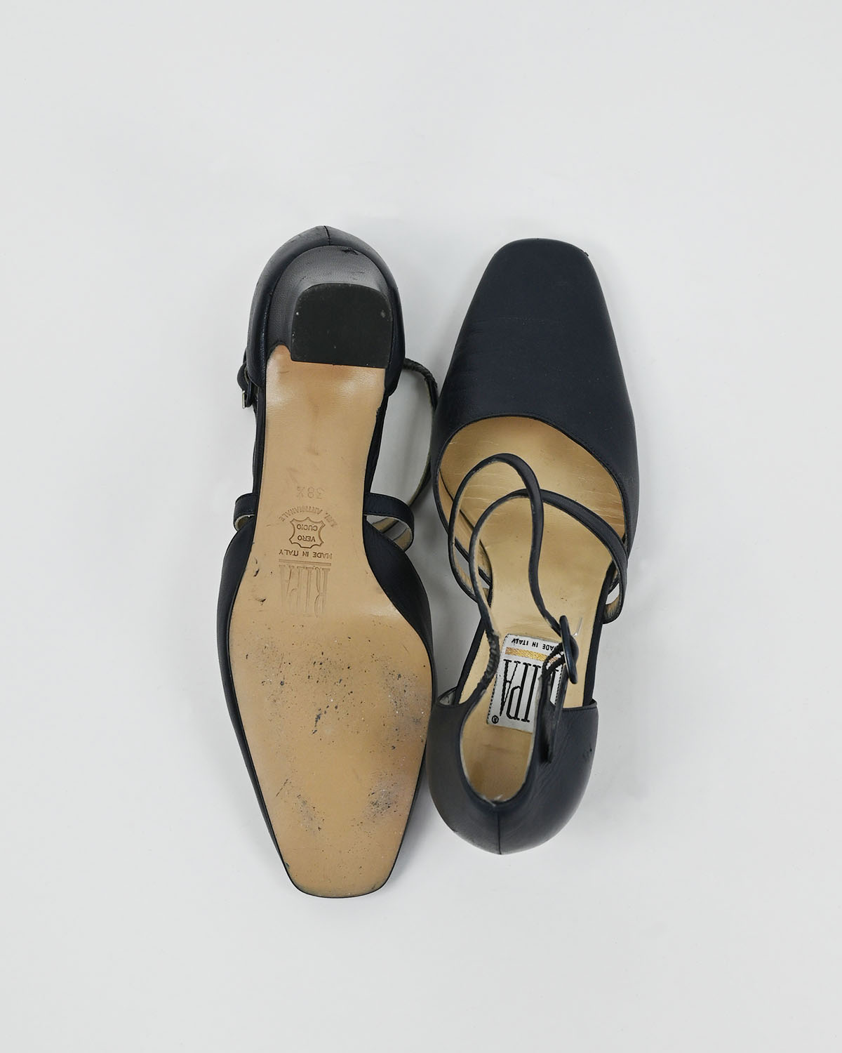 Женские кожаные туфли RIPA на устойчивом каблуке RIPA — фото 5