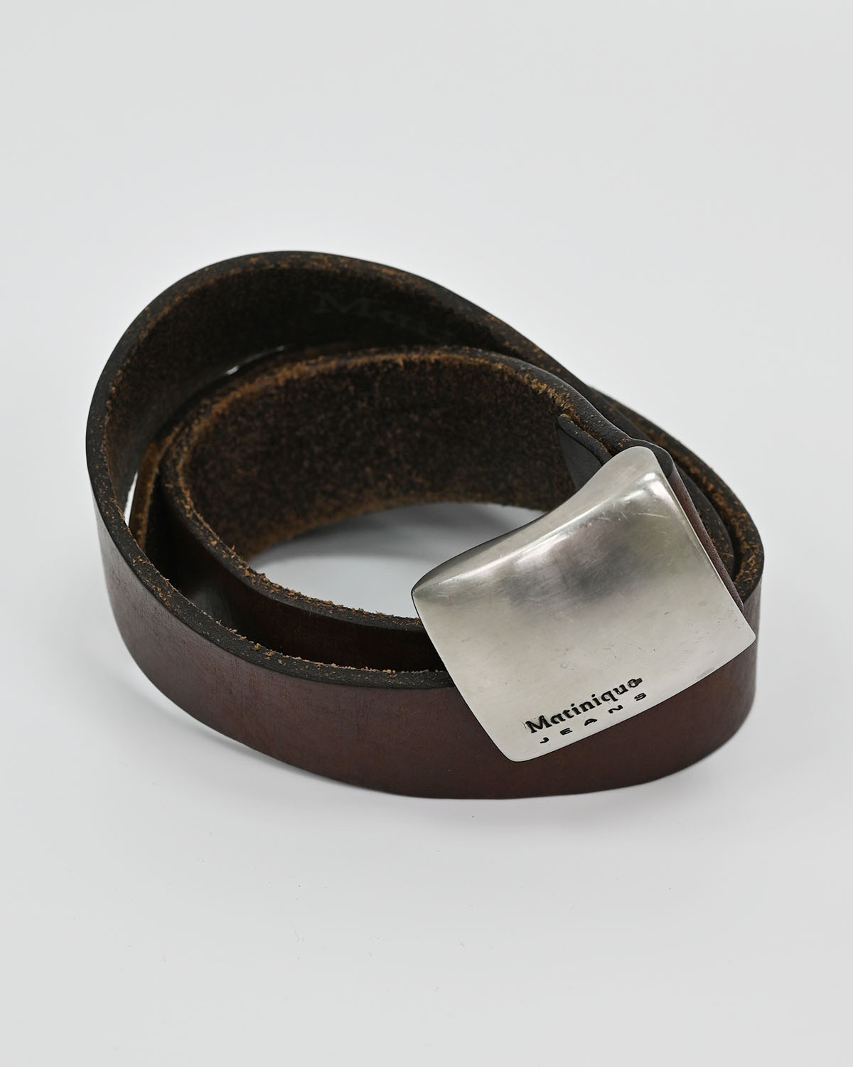 Коричневый кожаный ремень Matinique Matinique — фото 2