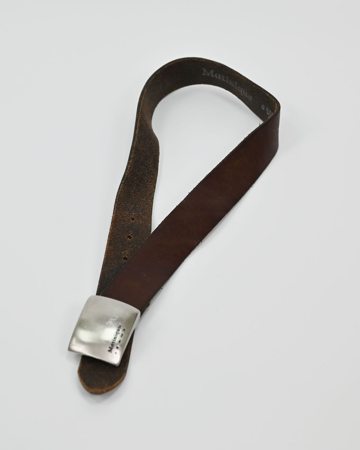 Коричневый кожаный ремень Matinique Matinique — фото 3