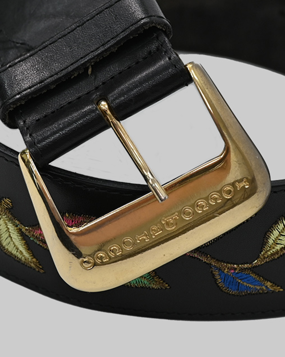 Ремень Roccobarocco с вышивкой Roccobarocco — фото 5