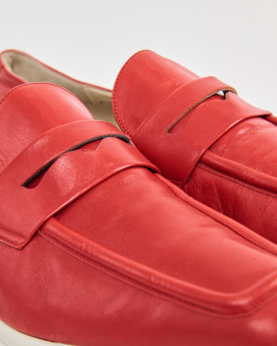 Женские лоферы BALLY из красной кожи Bally — фото 3