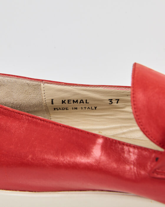 Женские лоферы BALLY из красной кожи Bally — фото 4