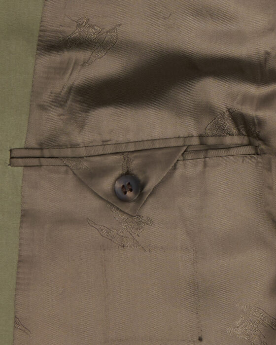 Мужской оливковый пиджак Burberry Burberry — фото 7