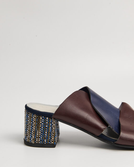 Босоножки NR Rapisardi с плетёным каблуком — фото 4