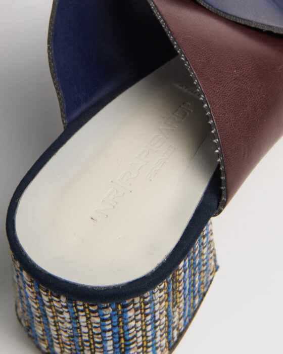 Босоножки NR Rapisardi с плетёным каблуком — фото 6