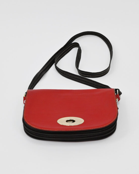 Сумка из двухцветного материала