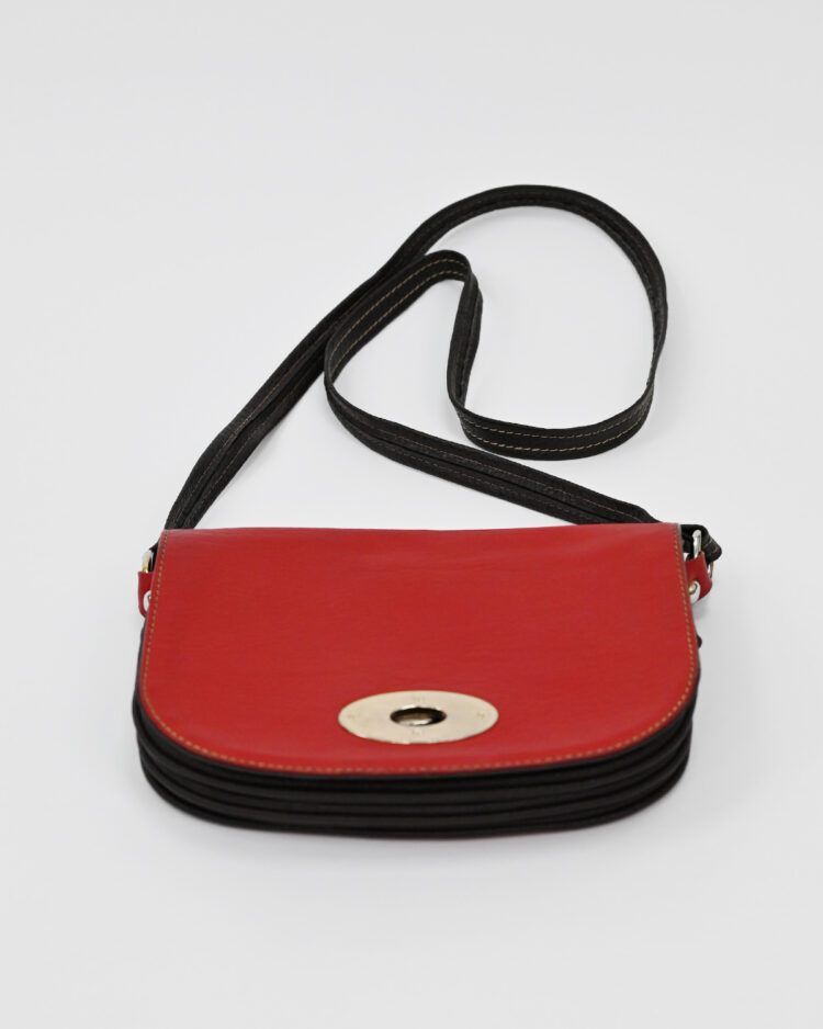 Сумка из двухцветного материала