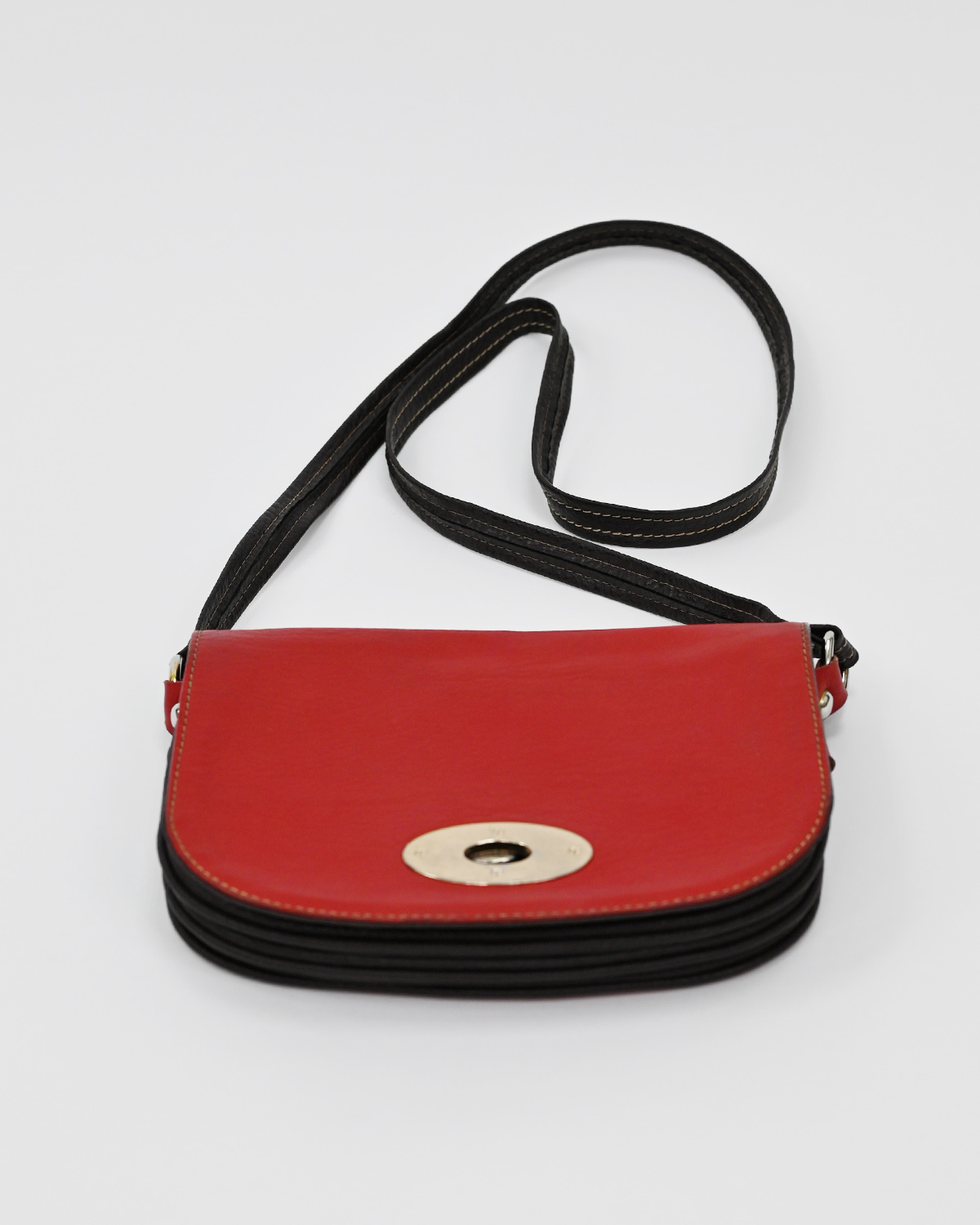 Сумка из двухцветного материала