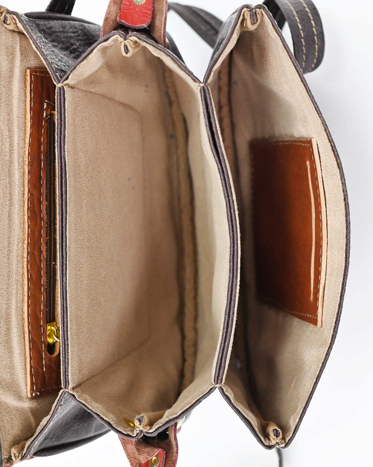 Сумка из двухцветного материала — фото 5