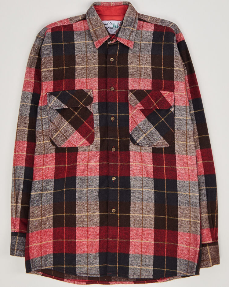 Теплая рубашка в клетку Alaska 90-s