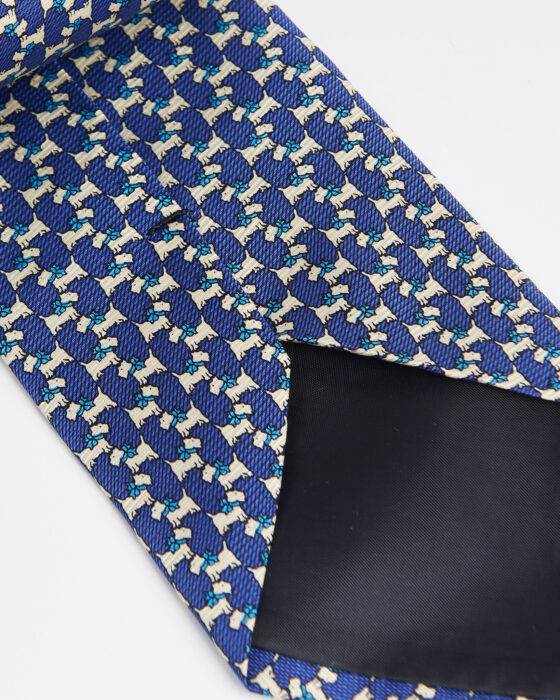 Мужской шелковый галстук с узором — фото 2