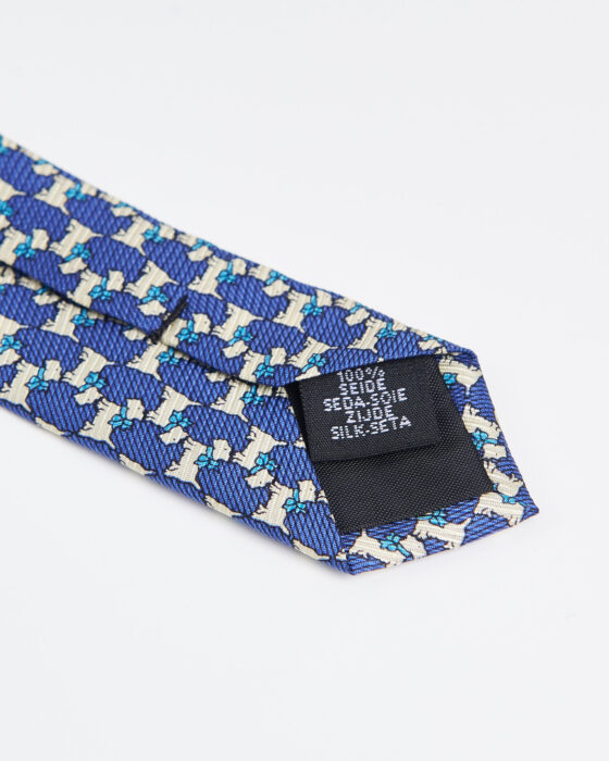 Мужской шелковый галстук с узором — фото 4