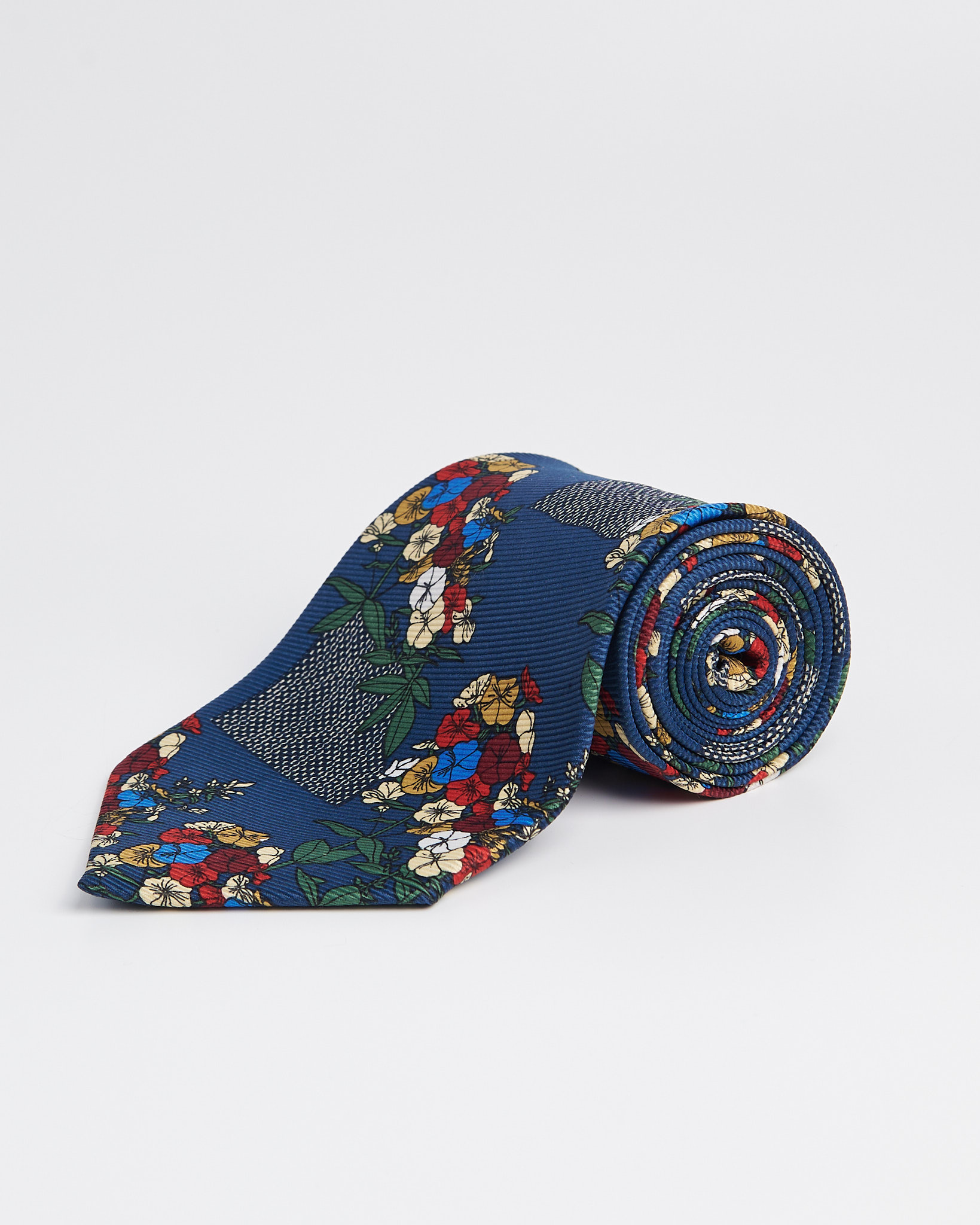 Мужской галстук с цветочным принтом