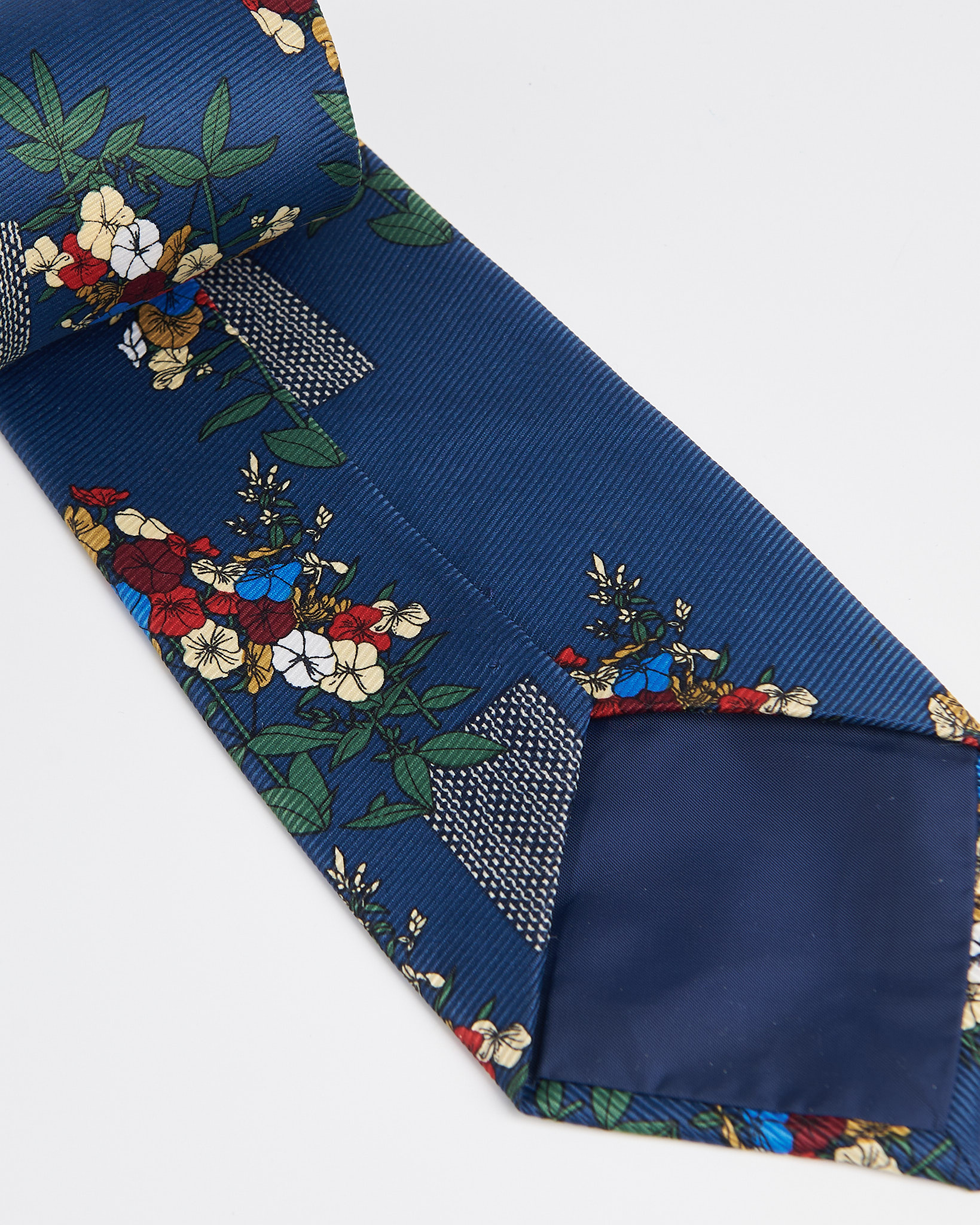 Мужской галстук с цветочным принтом — фото 2