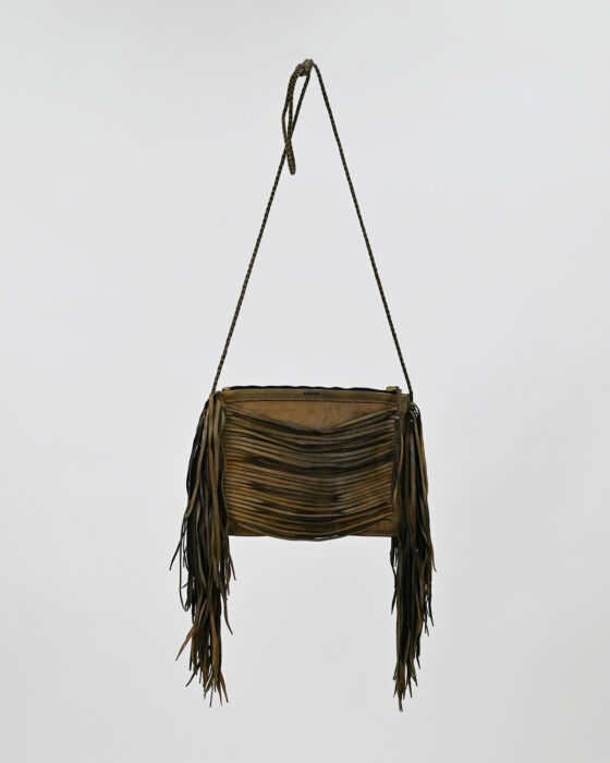 Кожаная сумка Caravana с бахромой 70-s