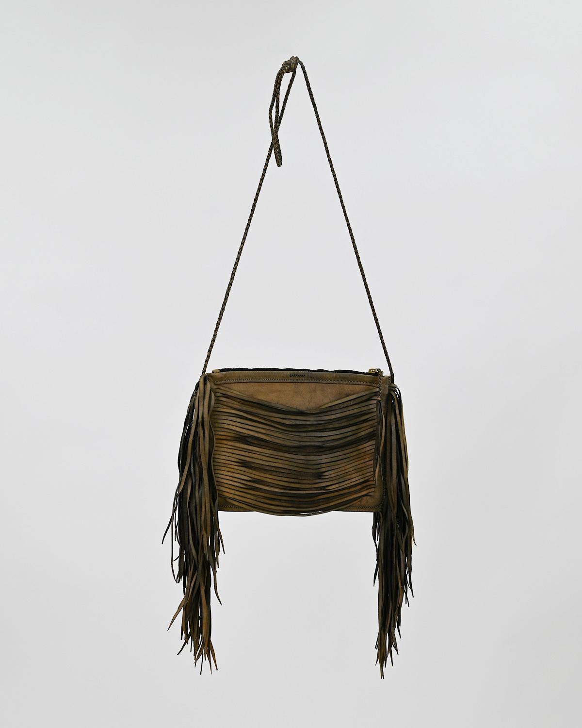 Кожаная сумка Caravana с бахромой 70-s