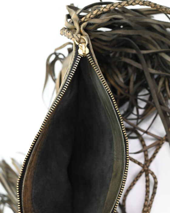 Кожаная сумка Caravana с бахромой 70-s — фото 5