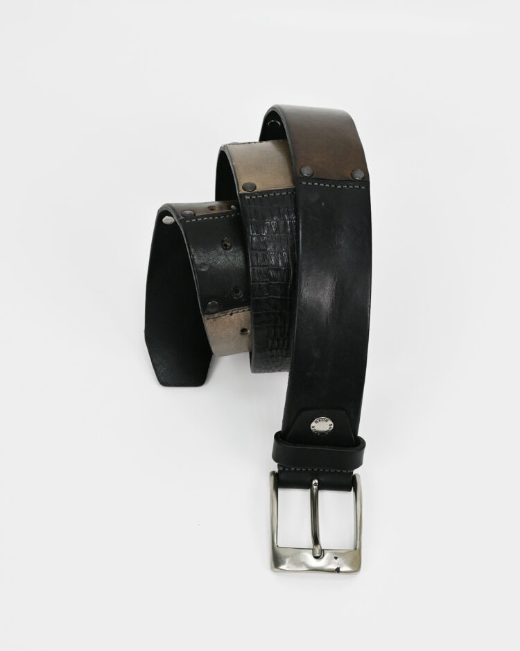 Ремень Baur из кожи с заклепками 00-s