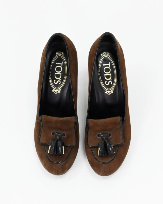 Туфли Tod’s из натуральной замши 00-s — фото 4