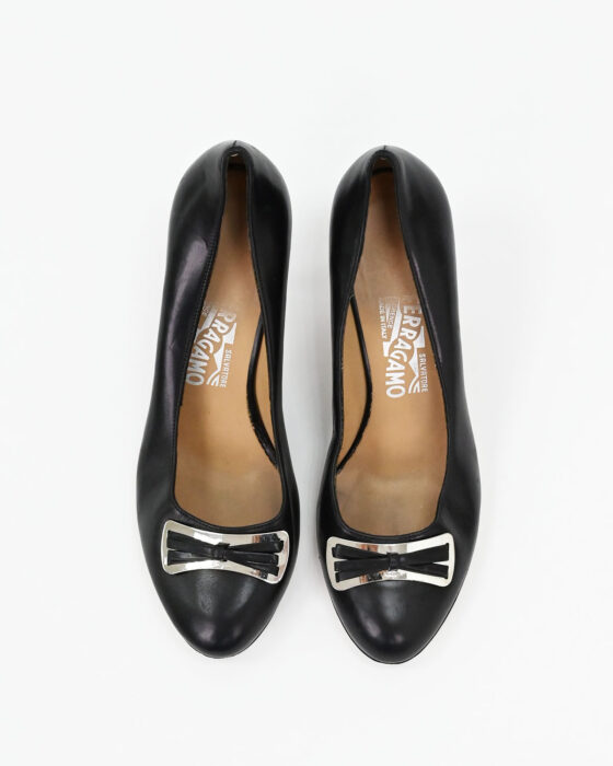 Туфли с бантом Salvatore Ferragamo 90-s Salvatore Ferragamo — фото 4