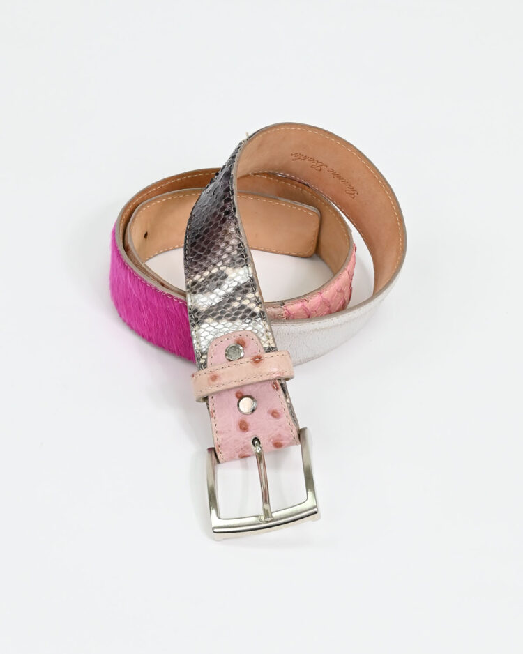 Ремень из кожи питона