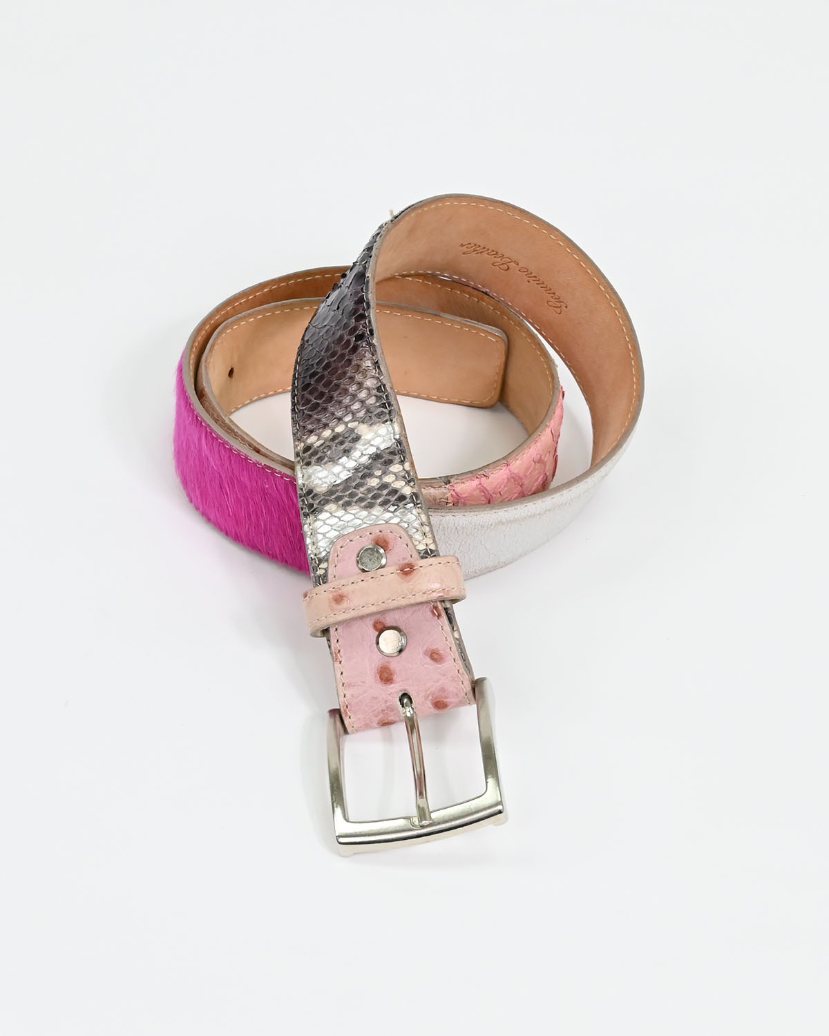 Ремень из кожи питона