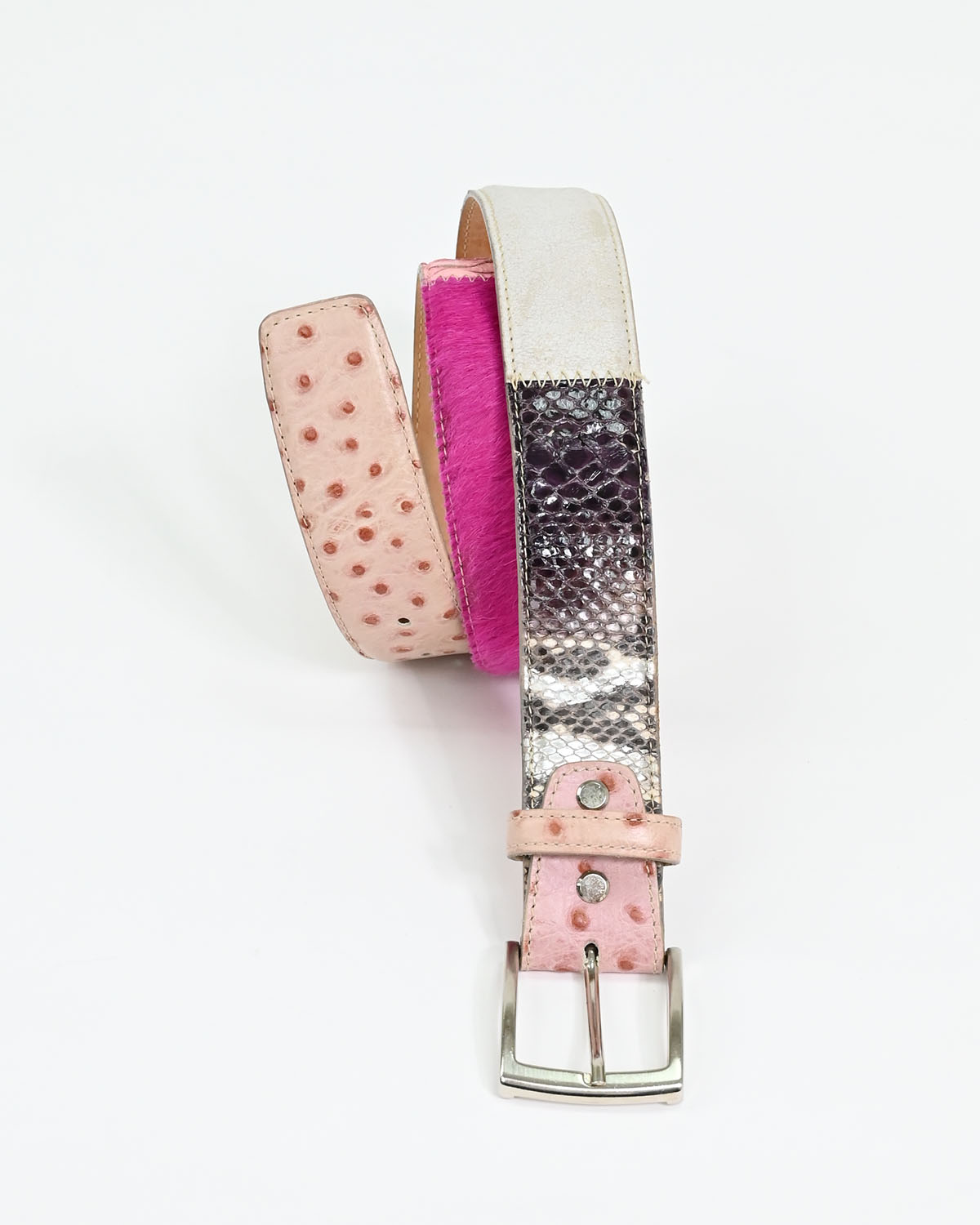 Ремень из кожи питона — фото 2