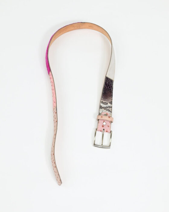 Ремень из кожи питона — фото 3