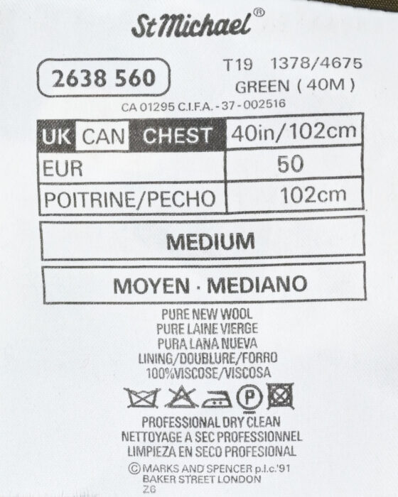 Пиджак из шерсти Marks & Spencer — фото 6