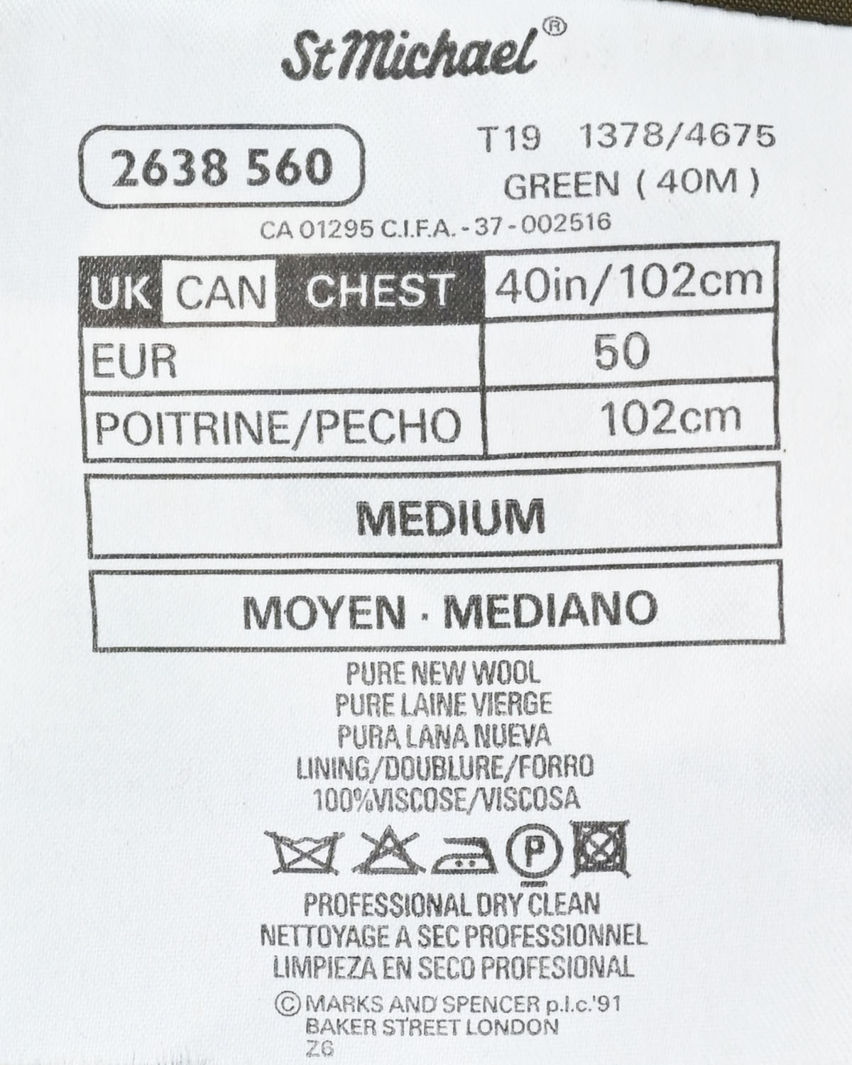 Пиджак из шерсти Marks & Spencer — фото 6