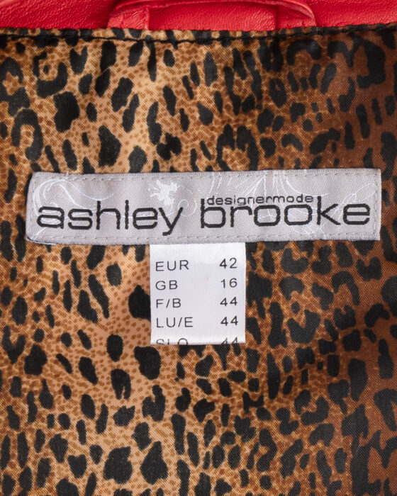 Винтажный кожаный жакет Ashley Brooke Ashley Brooke — фото 6