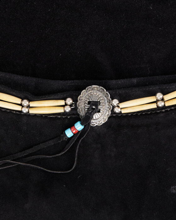 Юбка из замши с бахромой Montana — фото 4