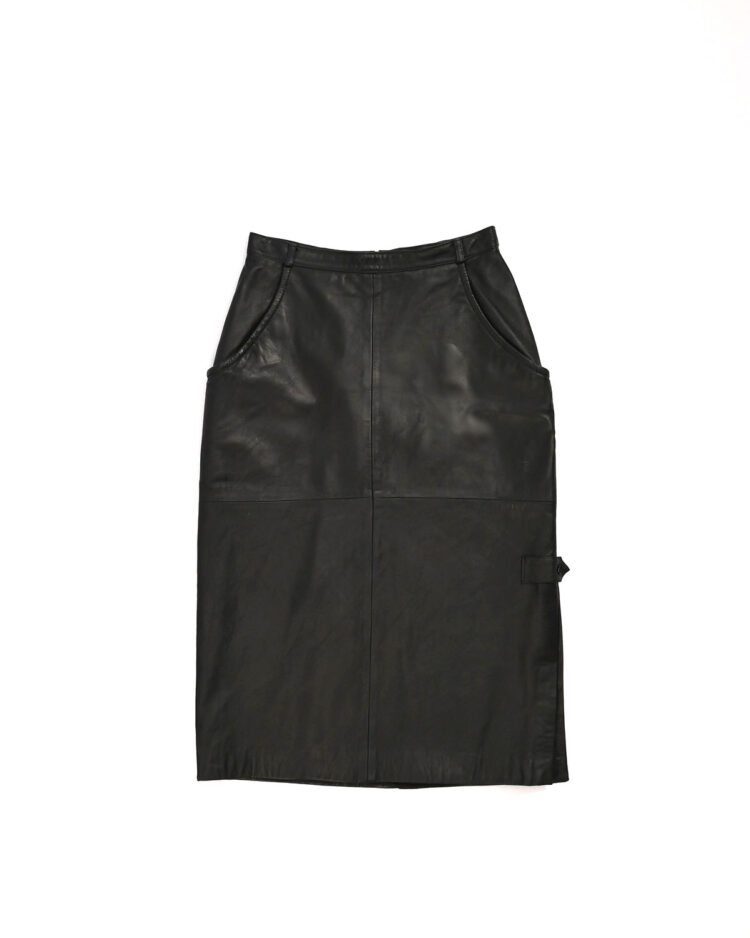 Юбка из натуральной кожи