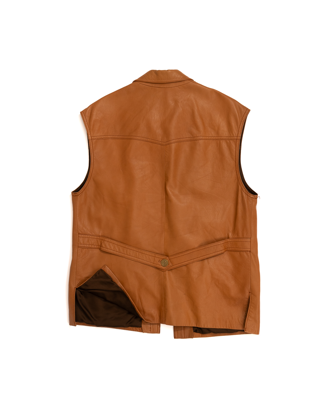 Жилет из натуральной кожи — фото 4