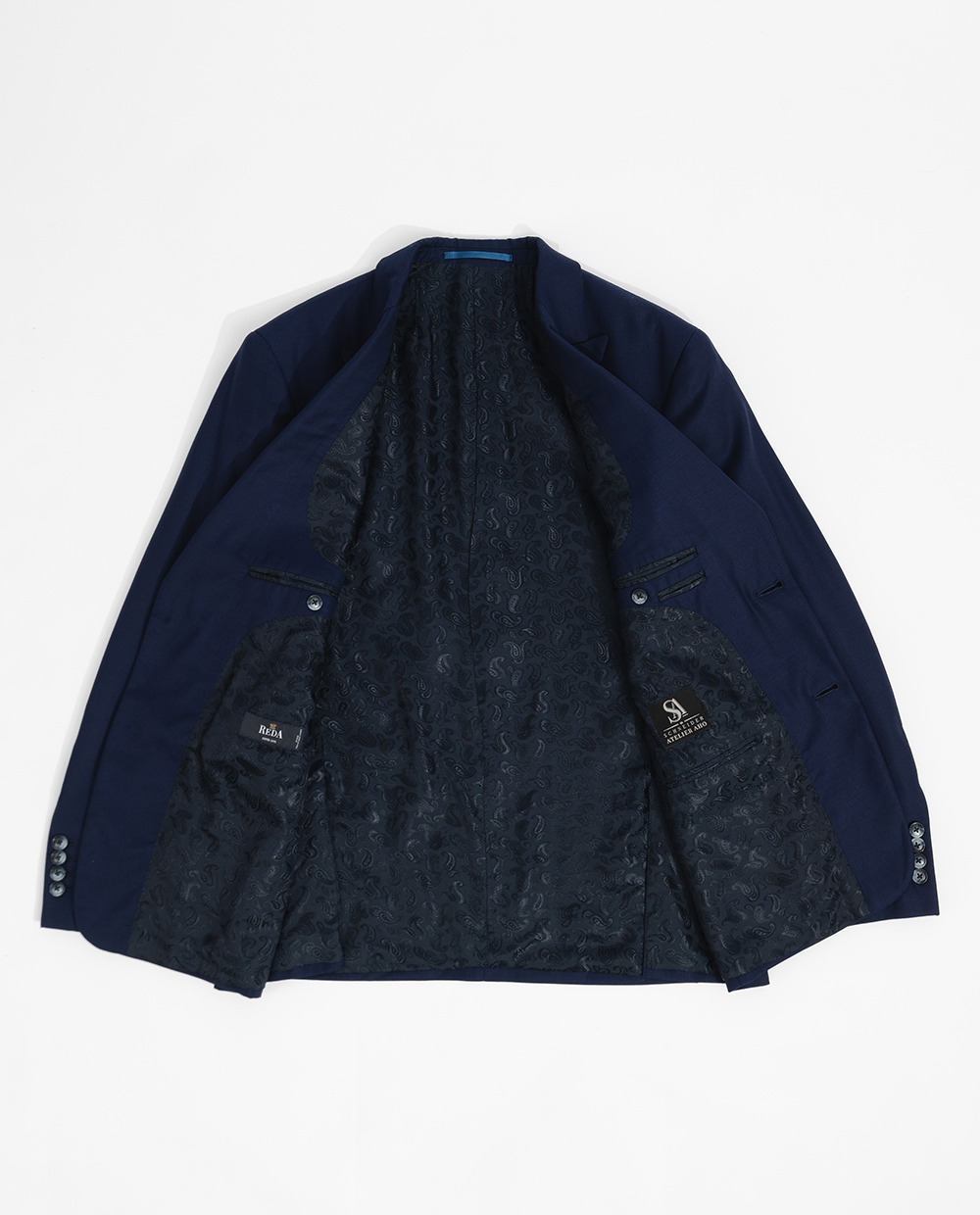 Темно-синий костюм тройка Reda Reda — фото 4