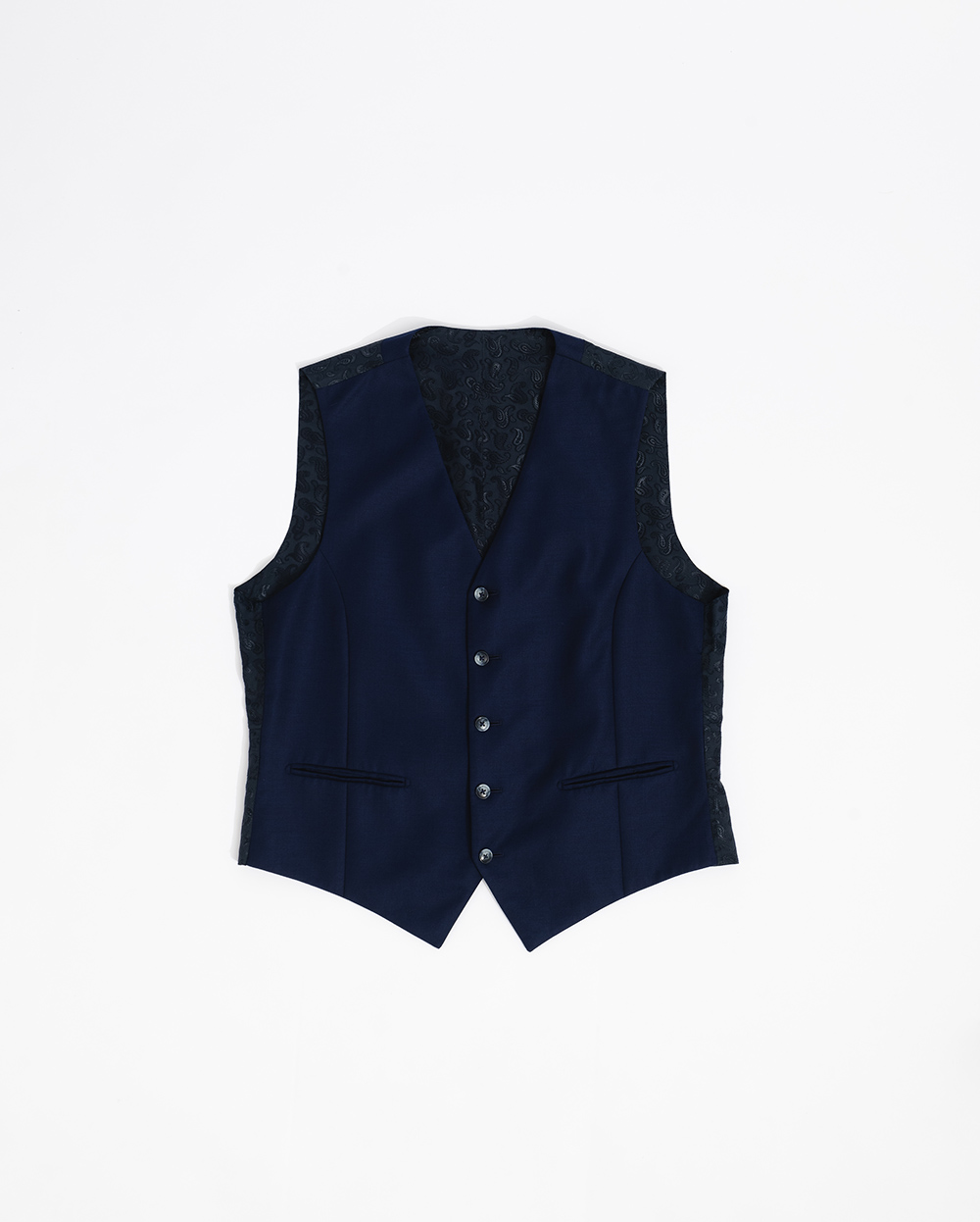 Темно-синий костюм тройка Reda Reda — фото 5