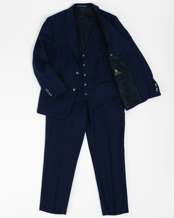 Темно-синий костюм тройка Reda Reda — фото 2