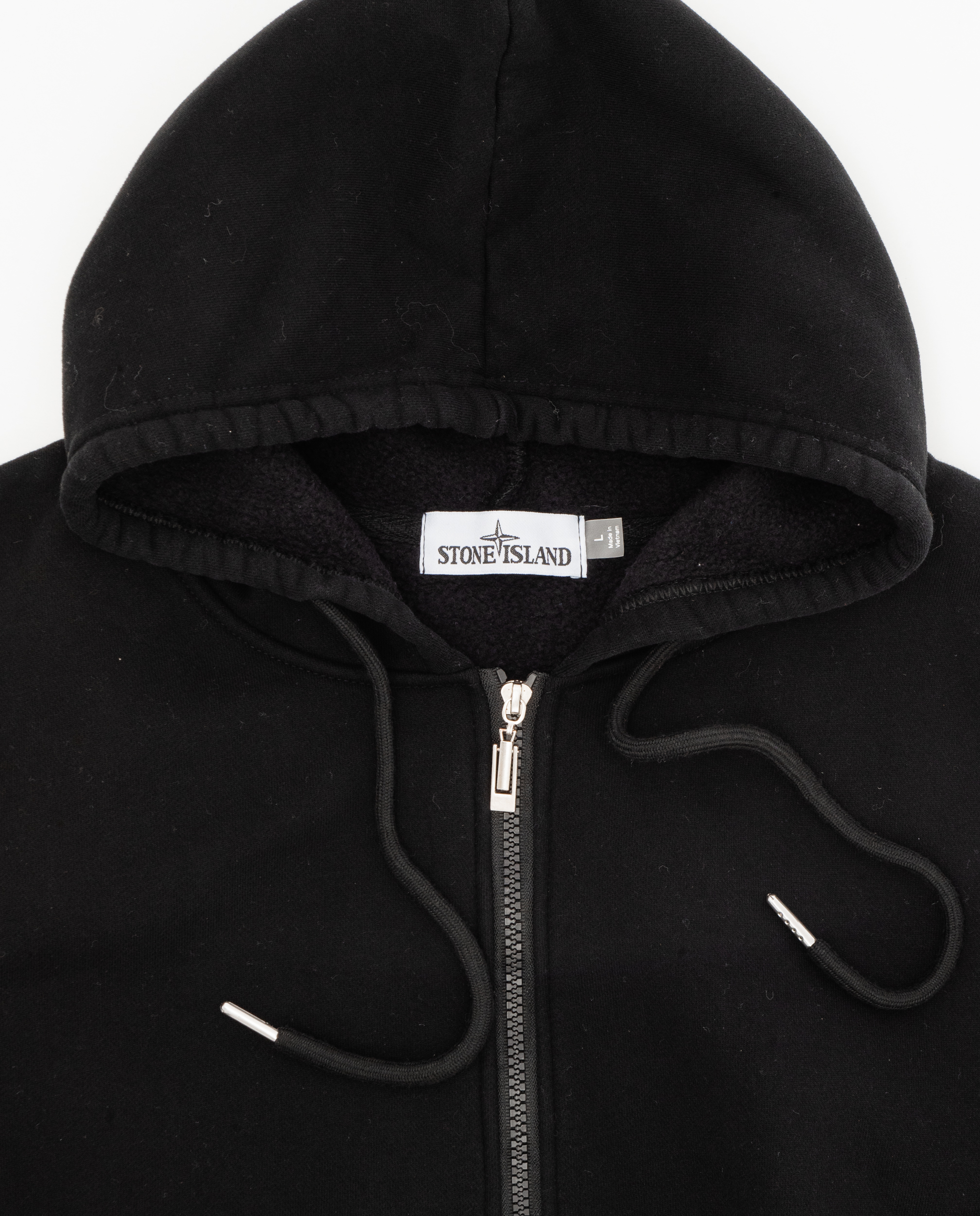 Черное худи на молнии Stone Island Stone Island — фото 2