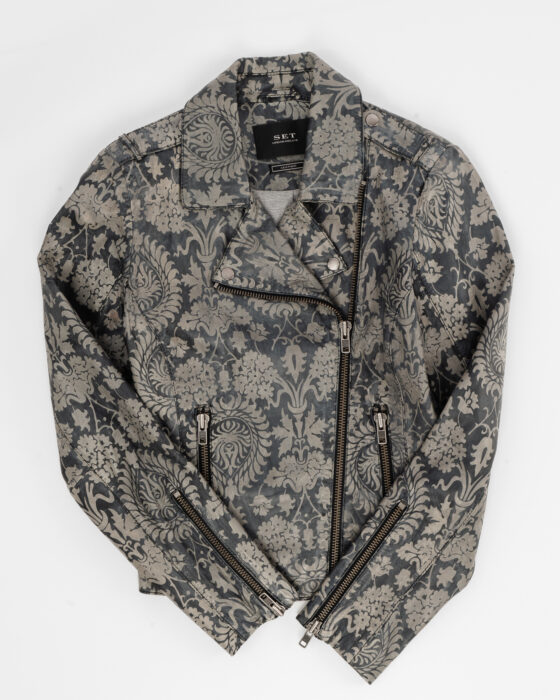 Кожаная куртка с узором SET Urban Deluxe SET Urban Deluxe