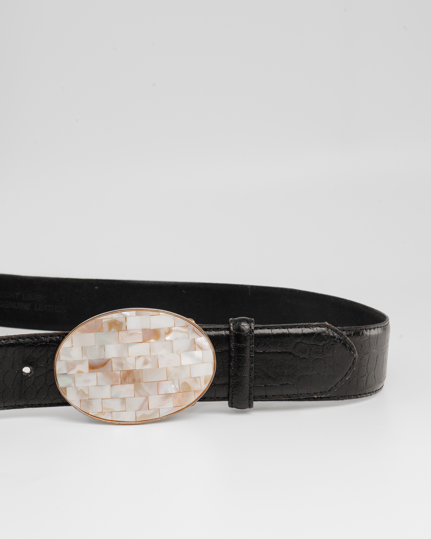 Ремень с пряжкой из перламутра TCM — фото 2