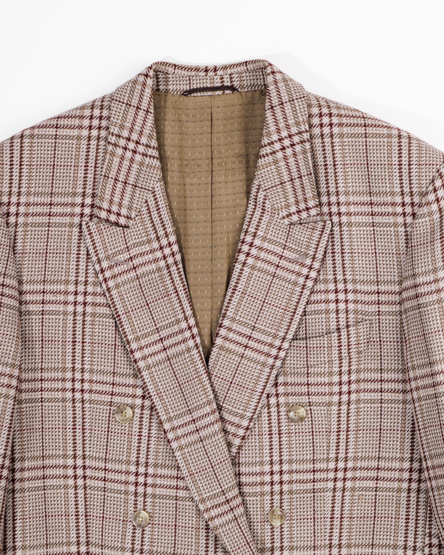 Двубортный пиджак в клетку — фото 3